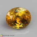 Natural Sphene 6.55 Carats Golden Yellow Oval 11x10 mm Loose Gemstone - Image 7