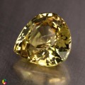 Natural Zircon 4.63 Carats Pastel Yellow Pear 10x10 mm Loose Gemstone - Image 2