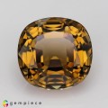 Natural Tourmaline 7.28 Carats Honey Yellow Antique Cushion 11x11 mm Loose Gemstone - Image 1