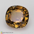 Natural Tourmaline 7.28 Carats Honey Yellow Antique Cushion 11x11 mm Loose Gemstone - Image 2