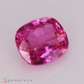 Natural Sapphire 1.59 Carats Vivid Pink Cushion 7x6 mm Loose Gemstone - Image 1