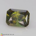 Natural Demantoid garnet 3.57 Carats Honey Green to Red Sparks Emerald Cut 10x7 mm Loose Gemstone - Image 3
