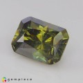 Natural Demantoid garnet 3.57 Carats Honey Green to Red Sparks Emerald Cut 10x7 mm Loose Gemstone - Image 2