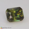 Natural Demantoid garnet 3.57 Carats Honey Green to Red Sparks Emerald Cut 10x7 mm Loose Gemstone - Image 5