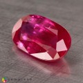Natural Ruby 2.42 Carats Pinkish Red Oval 10x6 mm Loose Gemstone - Image 2