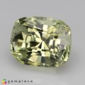 Natural Chrysoberyl 3.71 Carats Light Pastel Yellow Green Cushion 9x8 mm Loose Gemstone - Image 2