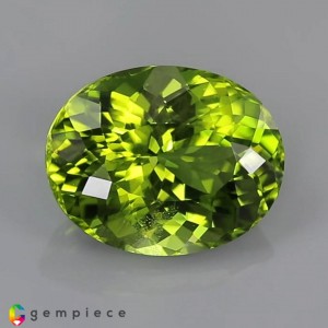 peridot  8.56cts - 14x11mm