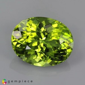 peridot  8.56cts - 14x11mm