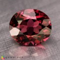 Natural Rhodolite garnet 3.88 Carats Purplish Pink Oval 10x9 mm Loose Gemstone - Image 1