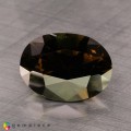 Natural Kornerupine 8.64 Carats Intense Olive Green Oval 15x11 mm Loose Gemstone - Image 2