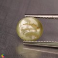 Natural Chrysoberyl cats eye 2.09 Carats Yellow Oval Cabochon 8x7 mm Loose Gemstone - Image 4