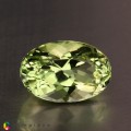 Natural Amblygonite 1.28 Carats Yellowish Green Oval 8x5 mm Loose Gemstone - Image 1