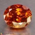 Natural Sphalerite 17.55 Carats Sunset Orange Oval 15x13 mm Loose Gemstone - Image 1