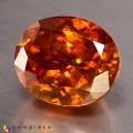 Natural Sphalerite 17.55 Carats Sunset Orange Oval 15x13 mm Loose Gemstone - Image 3