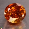 Natural Sphalerite 17.55 Carats Sunset Orange Oval 15x13 mm Loose Gemstone - Image 6