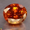 Natural Sphalerite 17.55 Carats Sunset Orange Oval 15x13 mm Loose Gemstone - Image 7