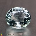 Natural Ice Blue Natural Aquamarine Oval  3.24 Carats Ice Blue Oval 10x9 mm Loose Gemstone - Image 1