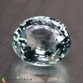 Natural Ice Blue Natural Aquamarine Oval  3.24 Carats Ice Blue Oval 10x9 mm Loose Gemstone - Image 2