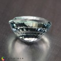 Natural Ice Blue Natural Aquamarine Oval  3.24 Carats Ice Blue Oval 10x9 mm Loose Gemstone - Image 4