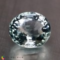 Natural Ice Blue Natural Aquamarine Oval  3.24 Carats Ice Blue Oval 10x9 mm Loose Gemstone - Image 7