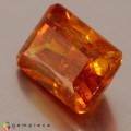 Natural Sphalerite 6.85 Carats Sunset Orange Emerald Cut 12x8 mm Loose Gemstone - Image 3