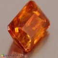 Natural Sphalerite 6.85 Carats Sunset Orange Emerald Cut 12x8 mm Loose Gemstone - Image 5