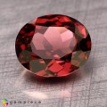 Natural Rhodolite garnet 3.39 Carats Pinkish Red Oval 10x8 mm Loose Gemstone - Image 1