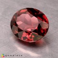 Natural Rhodolite garnet 3.39 Carats Pinkish Red Oval 10x8 mm Loose Gemstone - Image 2