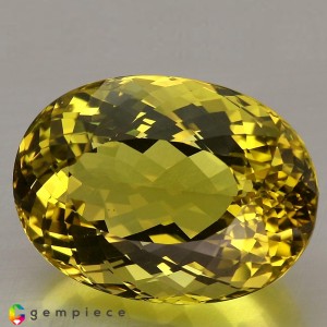 prasiolite  86.37cts - 32x23mm