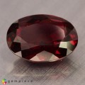 Natural Rhodolite garnet 7.44 Carats Purplish Pink Oval 14x10 mm Loose Gemstone - Image 1