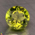 Natural Peridot 4 Carats Green Round 10x6 mm Loose Gemstone - Image 1