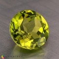 Natural Peridot 4 Carats Green Round 10x6 mm Loose Gemstone - Image 9