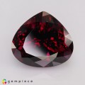 Natural Rhodolite garnet 21.89 Carats Intense Purplish Pink Pear 18x16 mm Loose Gemstone - Image 2
