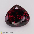 Natural Rhodolite garnet 21.89 Carats Intense Purplish Pink Pear 18x16 mm Loose Gemstone - Image 1