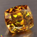 Natural Sphalerite 36.88 Carats Golden Yellow Orange Cushion 18x15 mm Loose Gemstone - Image 1