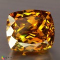 Natural Sphalerite 36.88 Carats Golden Yellow Orange Cushion 18x15 mm Loose Gemstone - Image 9
