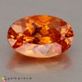 Natural Spessartite garnet 1.92 Carats Fanta Orange Oval 9x6 mm Loose Gemstone - Image 2