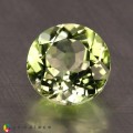 Natural Amblygonite 1.49 Carats Yellowish Green Round 7x5 mm Loose Gemstone - Image 2