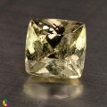 Natural Grossular garnet 3.35 Carats Light Pastel Yellow Cushion 8x6 mm Loose Gemstone - Image 1