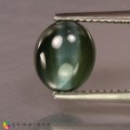 Natural Green to light purple natural alexandrite cats eye oval cabochon 3.69 Carats Green to Light Purple Oval Cabochon 9x8 mm Loose Gemstone - Image 6
