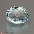 Natural Aquamarine 2.71 Carats Sky Blue Oval 10x8 mm Loose Gemstone - Image 1