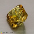 Natural Tourmaline 6.37 Carats Honey Yellow Fancy  13x11 mm Loose Gemstone - Image 3