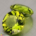 Natural Peridot 8.09 Carats Green Round 10x6 mm Loose Gemstone - Image 1