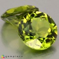 Natural Peridot 8.09 Carats Green Round 10x6 mm Loose Gemstone - Image 3