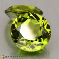 Natural Peridot 8.09 Carats Green Round 10x6 mm Loose Gemstone - Image 4