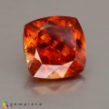 Natural Sphalerite 6.75 Carats Sunset Orange Antique Cushion 11x7 mm Loose Gemstone - Image 1