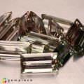 Natural Tourmaline 29.13 Carats Half White and Light Green Baguette Mixed Lot Loose Gemstone - Image 1