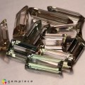 Natural Tourmaline 29.13 Carats Half White and Light Green Baguette Mixed Lot Loose Gemstone - Image 3
