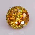 Natural Sphalerite 15.76 Carats Golden Yellow Orange Round 15x10 mm Loose Gemstone - Image 1