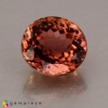 Natural Tourmaline 1.87 Carats Padparadscha Pink Oval 8x7 mm Loose Gemstone - Image 1